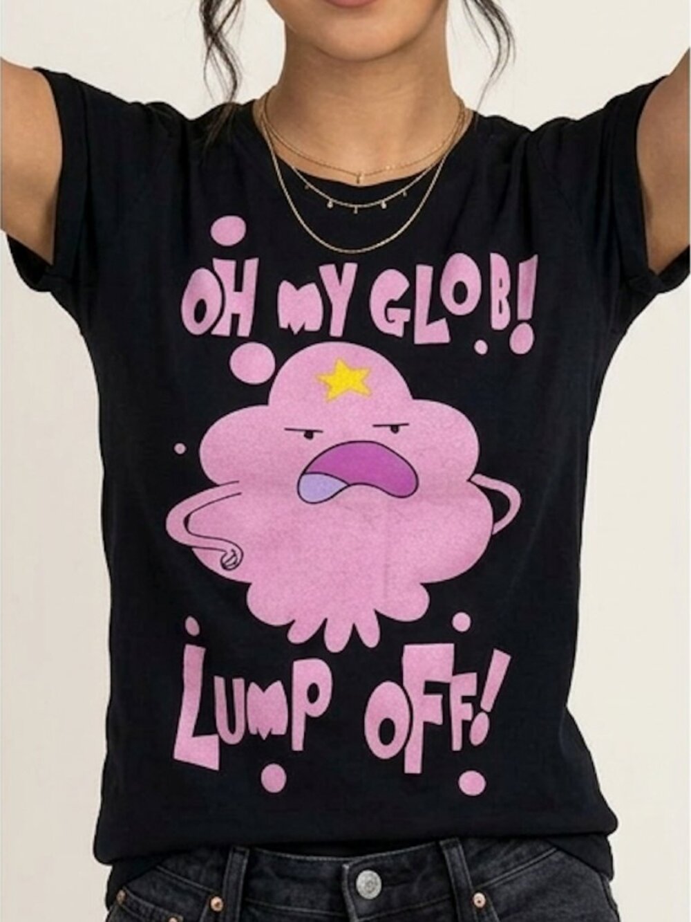 Adventure Time LSP Lumpy space Princess small shirt Mighty fine 100% cotton